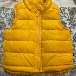 Bright Yellow Puffer Vest Baby GAP